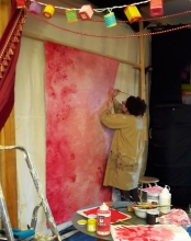 Peinture du paravent